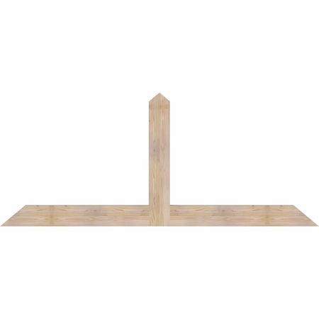 Ekena Millwork Portland Smooth Timber Gable Bracket, Douglas Fir, 84"W x 35"H x 3 1/2"D x 5 1/2"F, 10/12 Pitch GBW084X35X0406POR00SDF